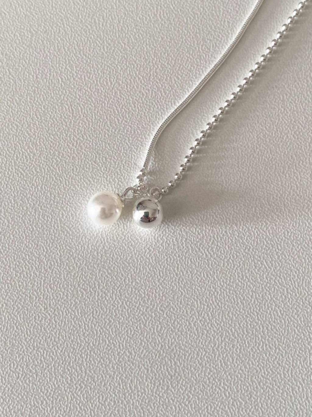 N1195 Faux Pearl Beaded Necklace