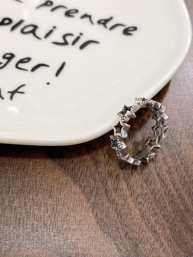 R1420 Starry Sky Sterling Silver Ring