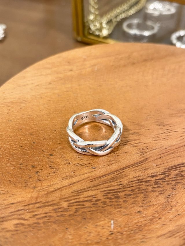 R1498 Interwoven Sterling Silver Ring