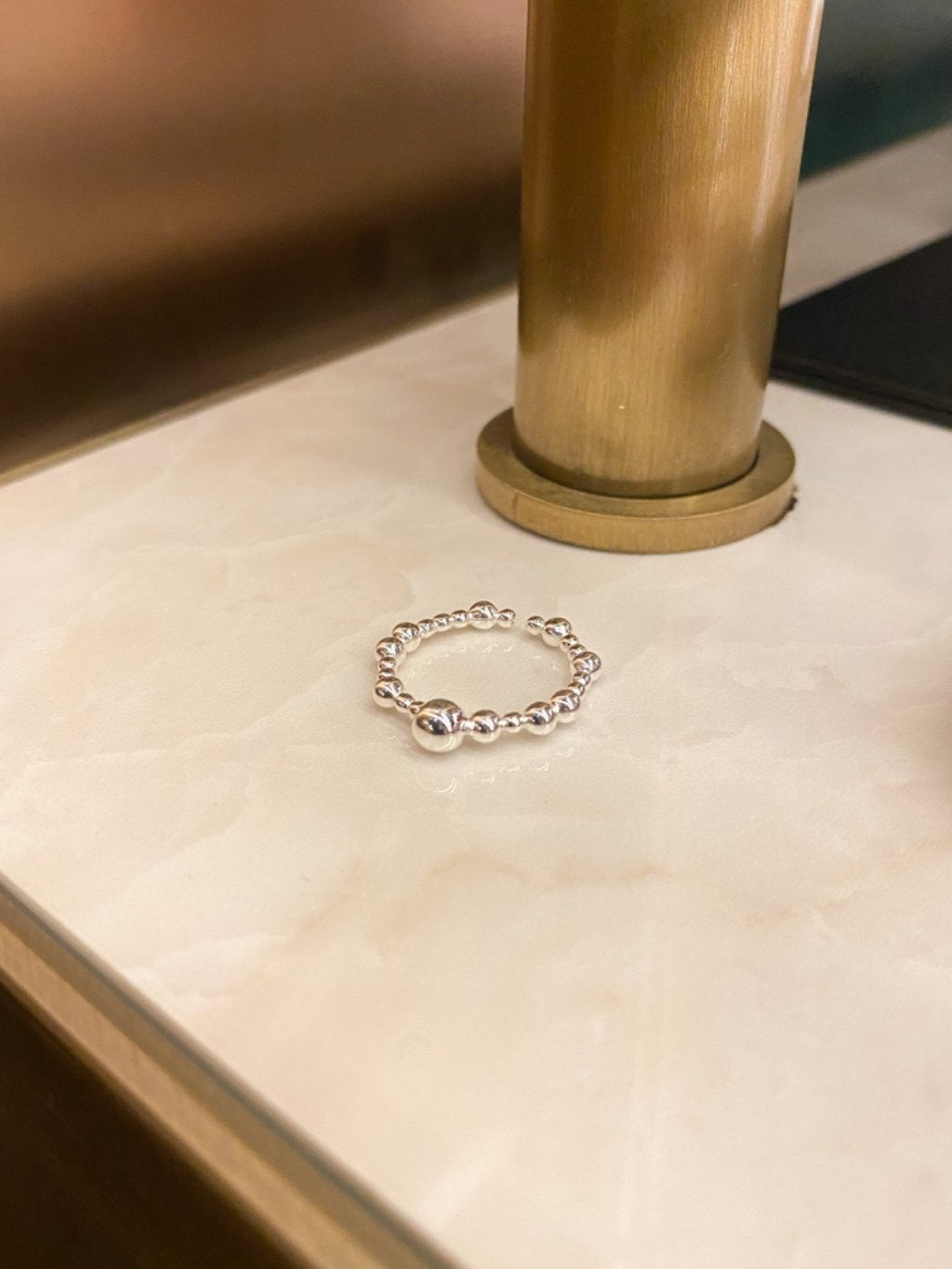 R1572 Large and Small Beaded Ring