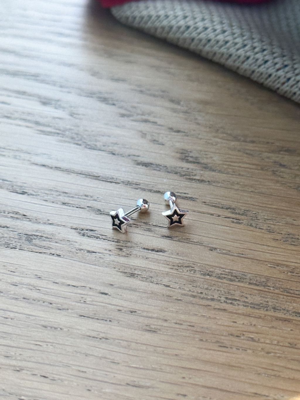 E1375/E1376 Star Flower Rotating Bead Earrings