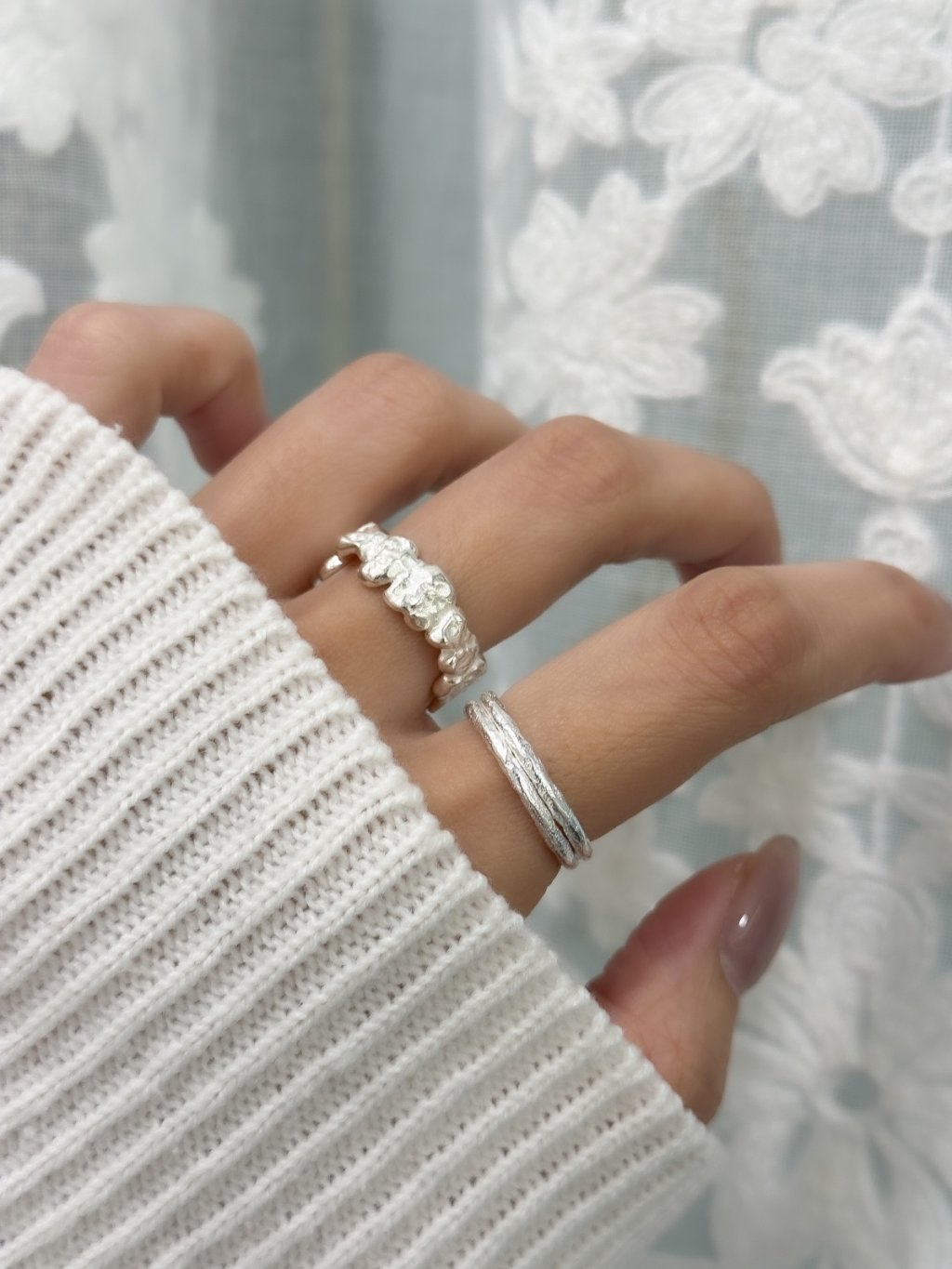 R1605 Double-layered Foil Ring