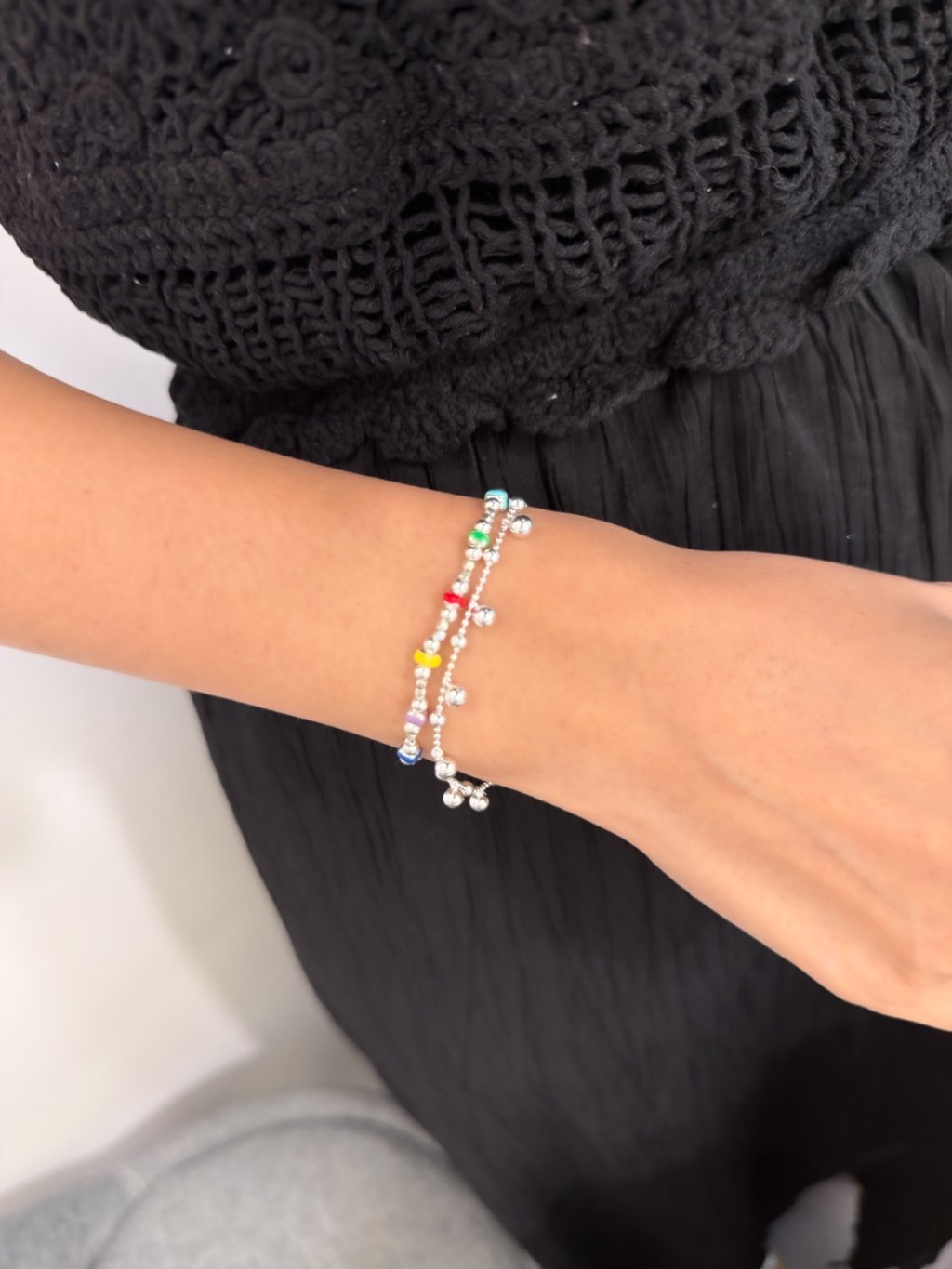 B1501 Small & Large Bead Bracelet