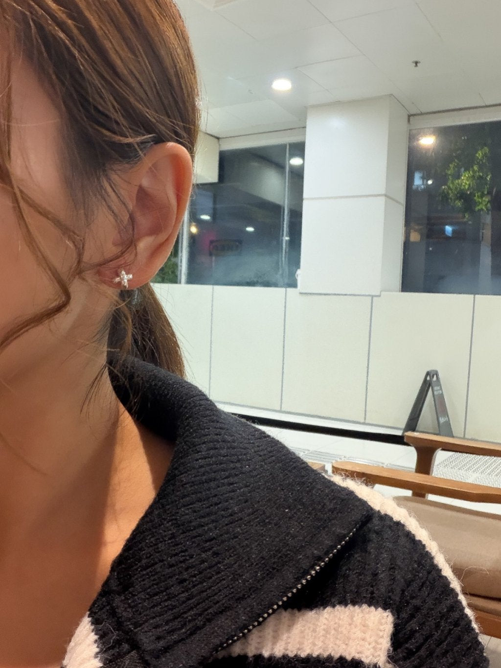 E1463 Cross Earrings
