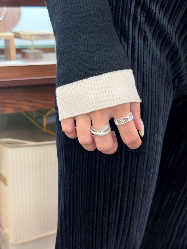 R1759 Vintage Heart Sterling Silver Ring