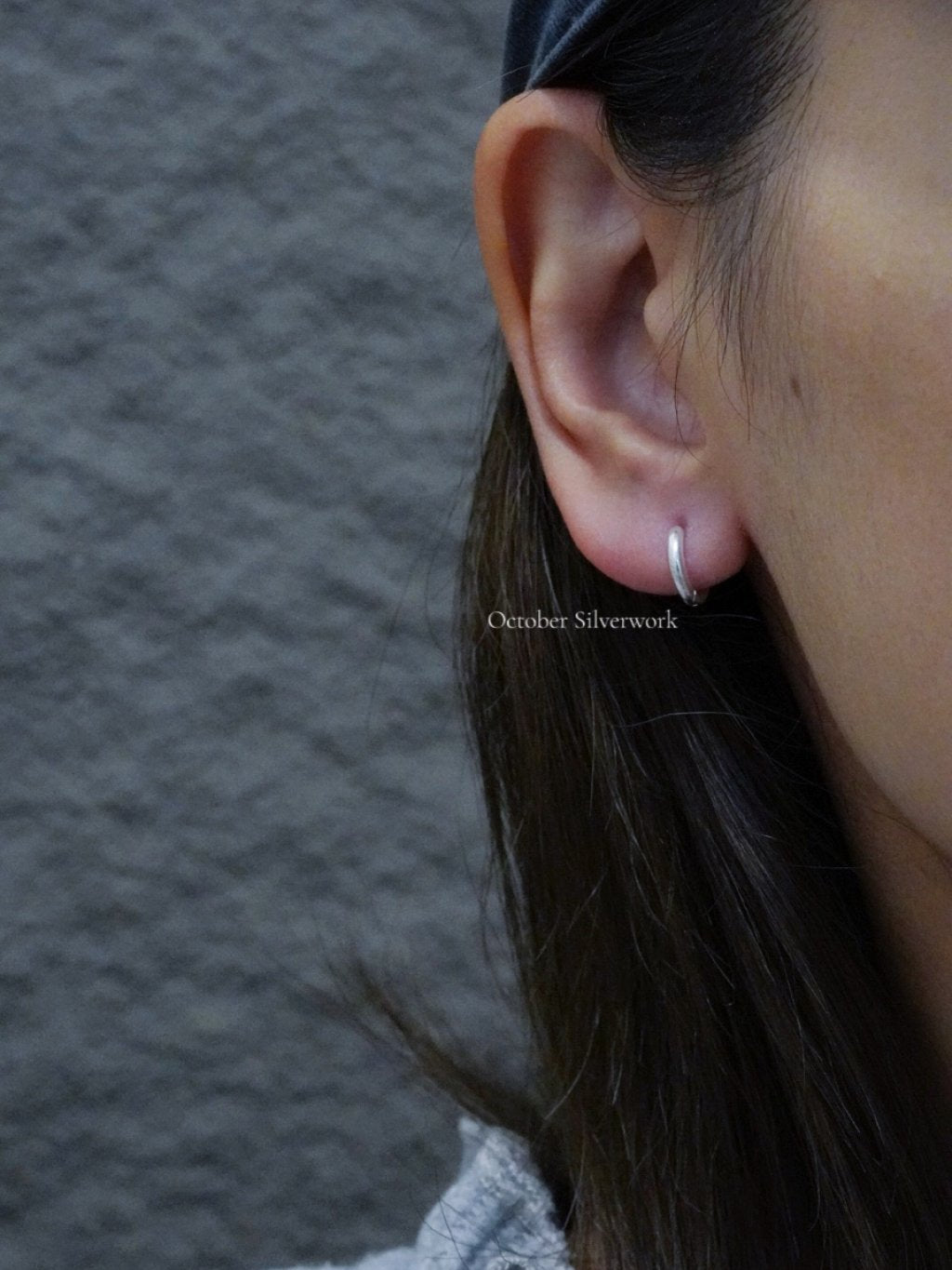 E1487/E1488 8mm/10mm Smooth Hoop Earrings