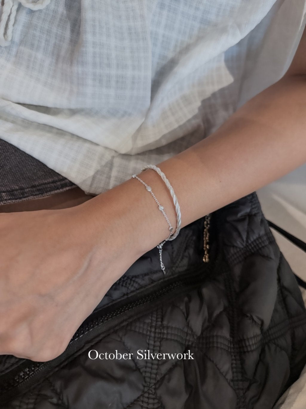 B1576 Italian Silk Thread Twisted Bracelet