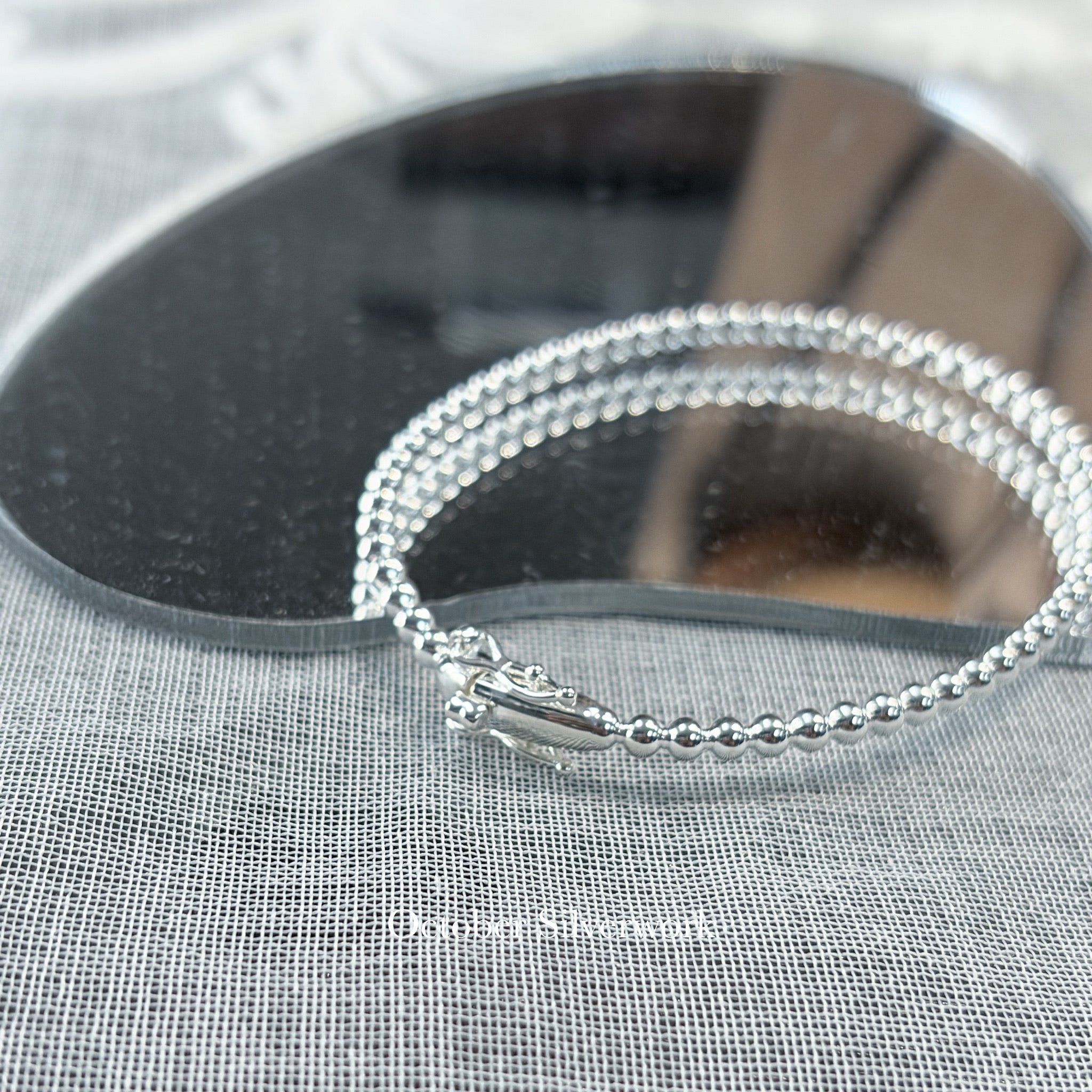 OSB-21 Dainty 3mm Bead Bracelet