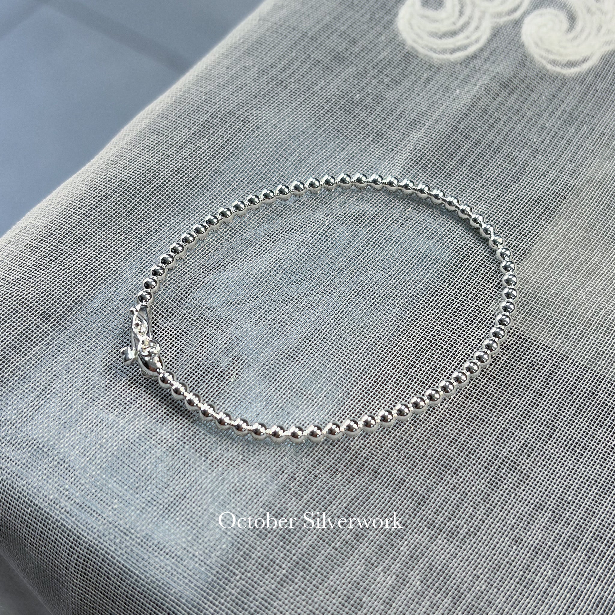 OSB-21 Dainty 3mm Bead Bracelet
