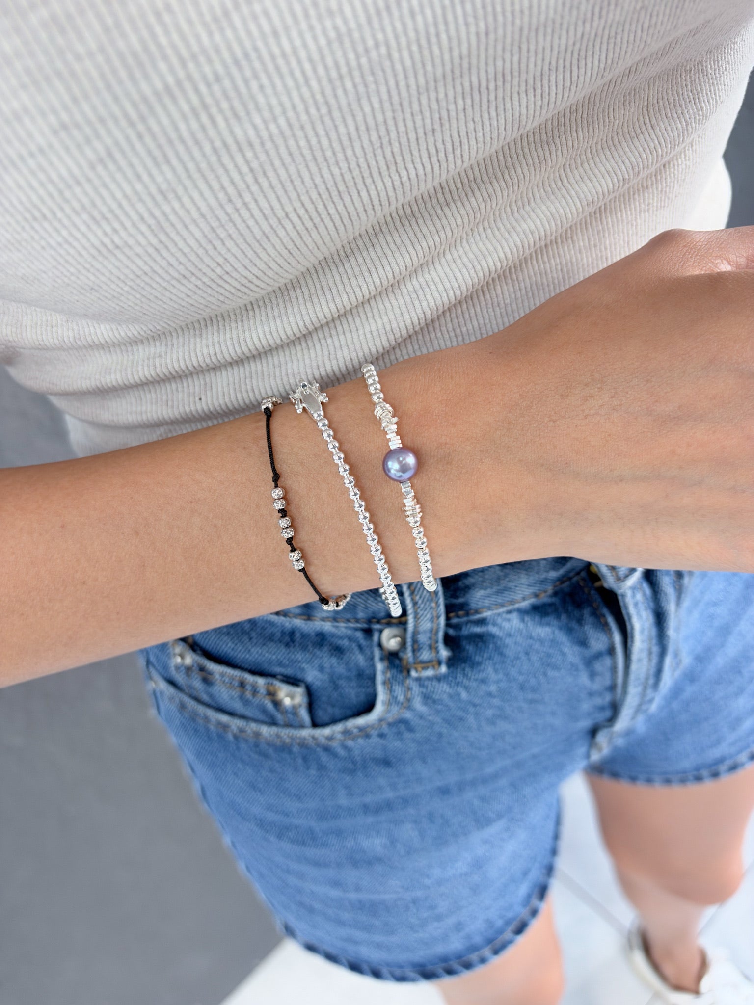 OSB-21 Dainty 3mm Bead Bracelet