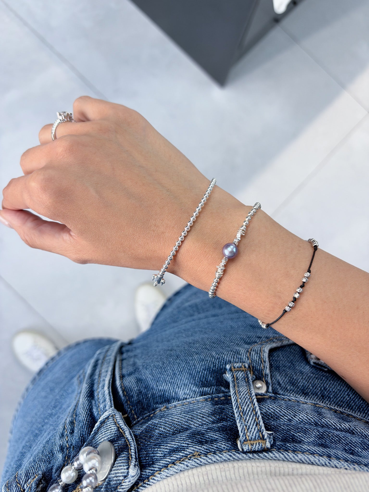 OSB-21 Dainty 3mm Bead Bracelet